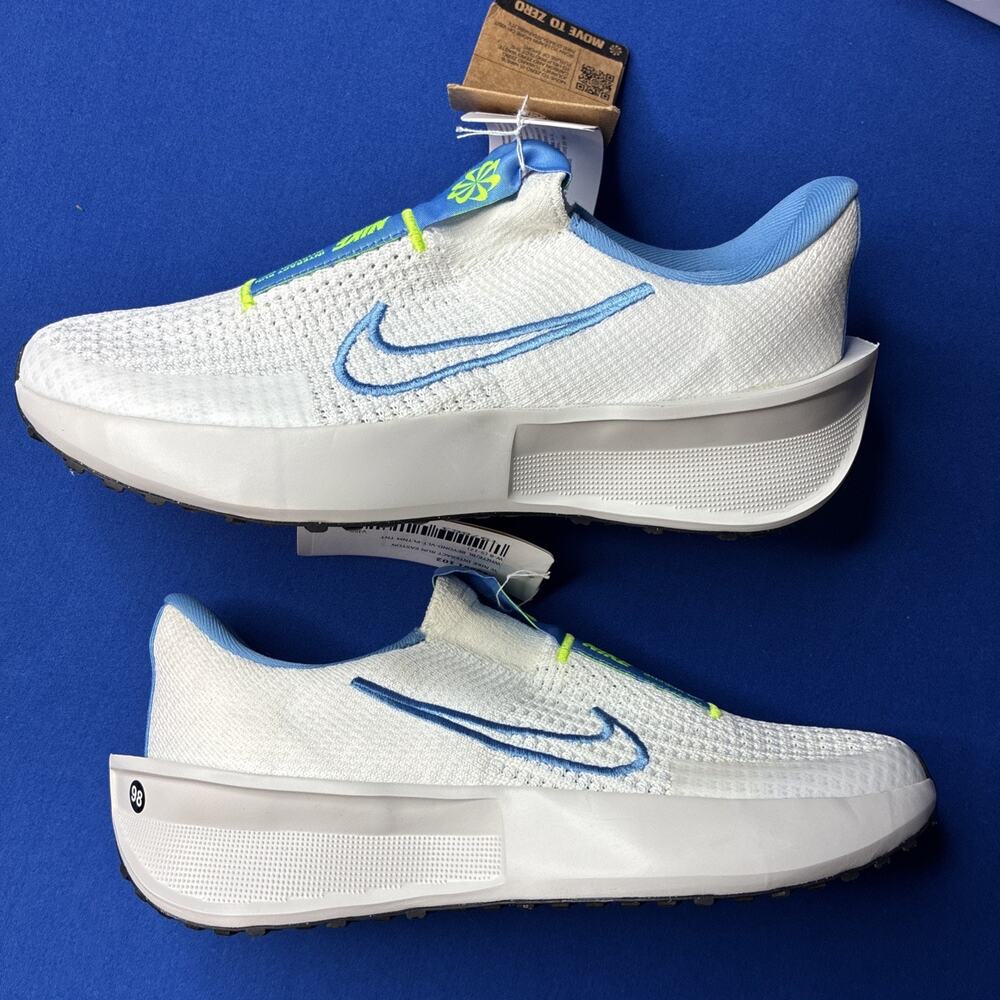 Nike Interact White Blue Athletic Pull-on Running Shoes Womens Size 8 NWT
